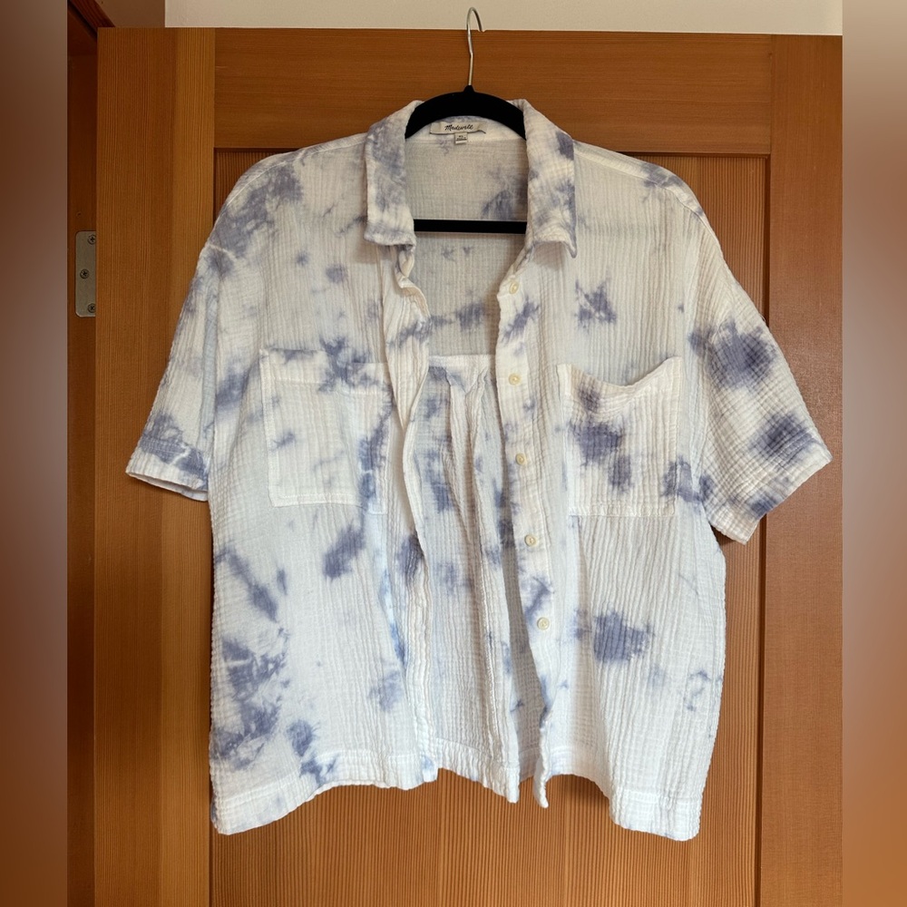 Madewell Tie Dye Button Up - Women's XL